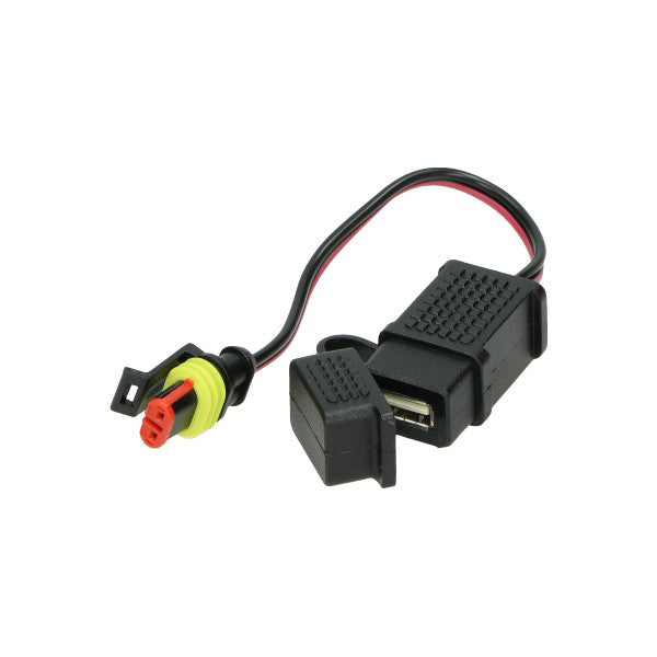 USB-aansluiting 12V Vierkant Waterdicht (Alternatief) — Primavera, Sprint, Beverly, Liberty, Typhoon, Aprilia, GTS, MP3