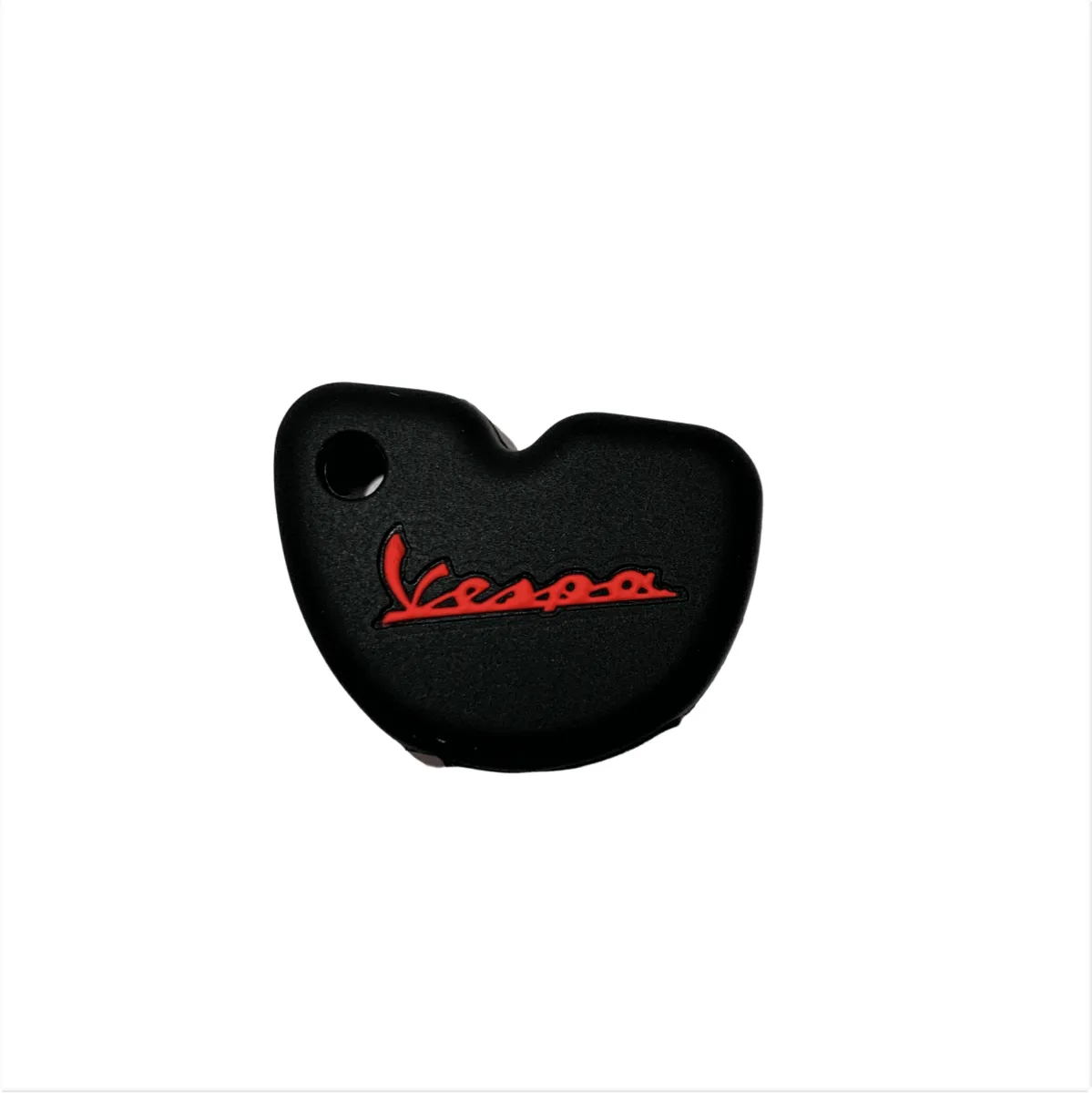 Sleutelhoesje Zwart met Rode Logo — Vespa Sprint, Primavera, GTS, LX, LXV, S & Piaggio