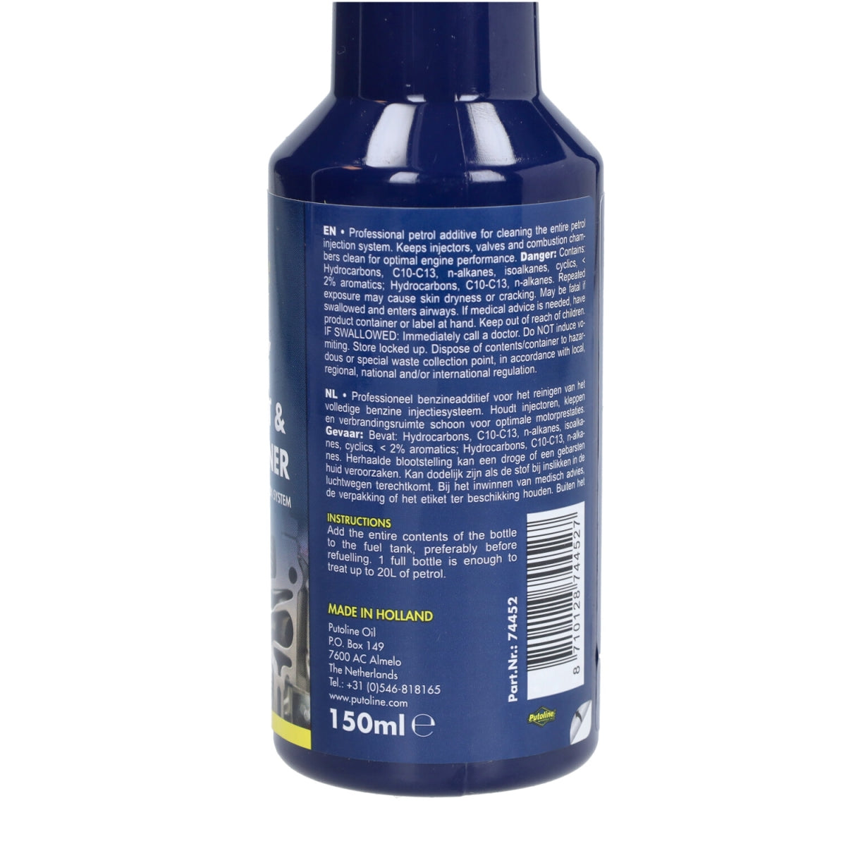 Putoline Fuel Inject & Valve Cleaner 150ml — Injectie- en Kleppenreiniger (2T & 4T)