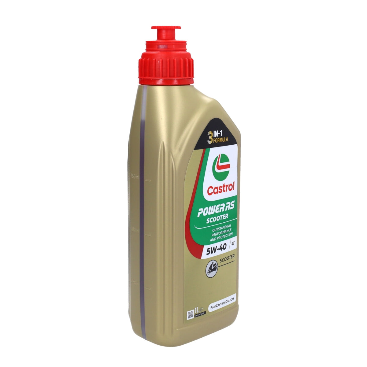 Motorolie Castrol 5W40 4t power rs scooter 1L