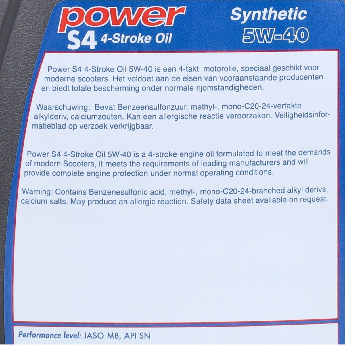 Motorolie Power1 5W40 synthetisch (Vespa) 1L