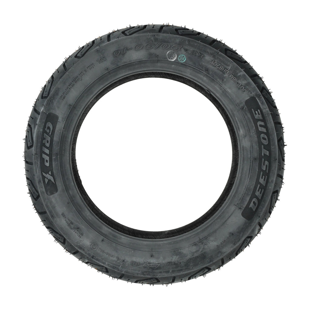 Buitenband Deestone Grip X 90/90x10 — Tubeless (o.a. Sym/Kymco/China-scooters)