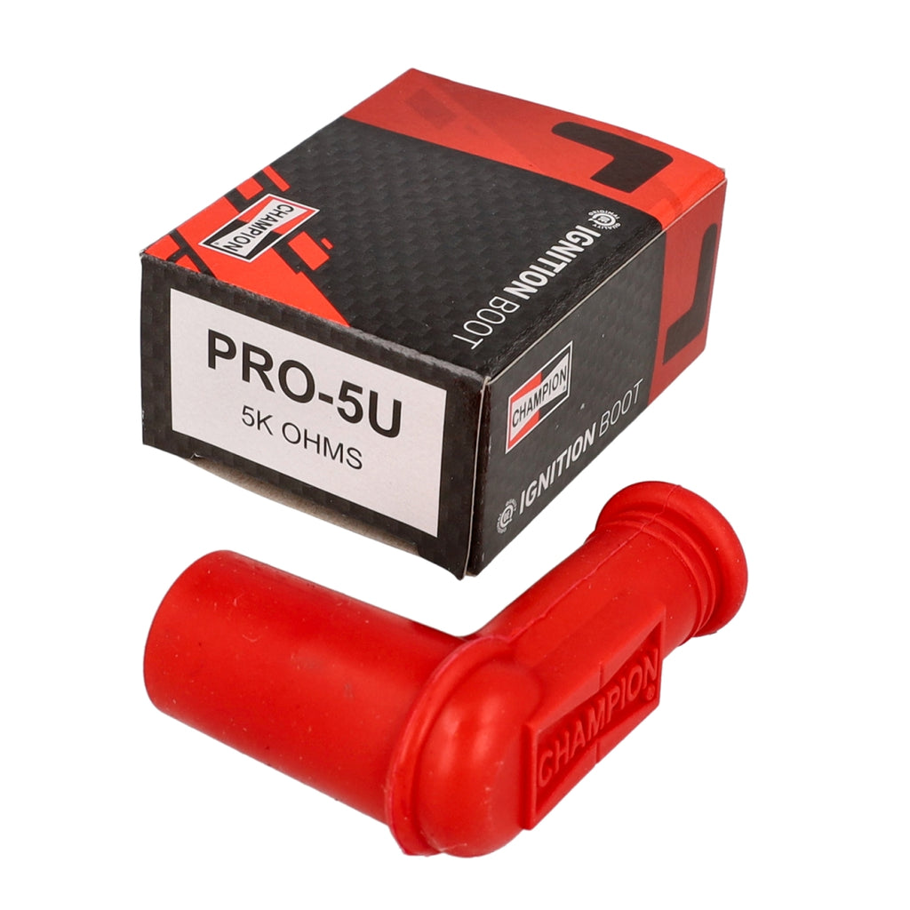 Bougiedop/Bougiekap champion PR05U waterdicht silicone (groot gat) rood