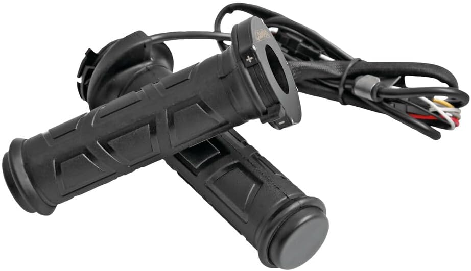 Verwarmde Handvatten 12V Regelbaar (4 Standen) — Universeel Ø22mm, Scooter/Motor/Quad