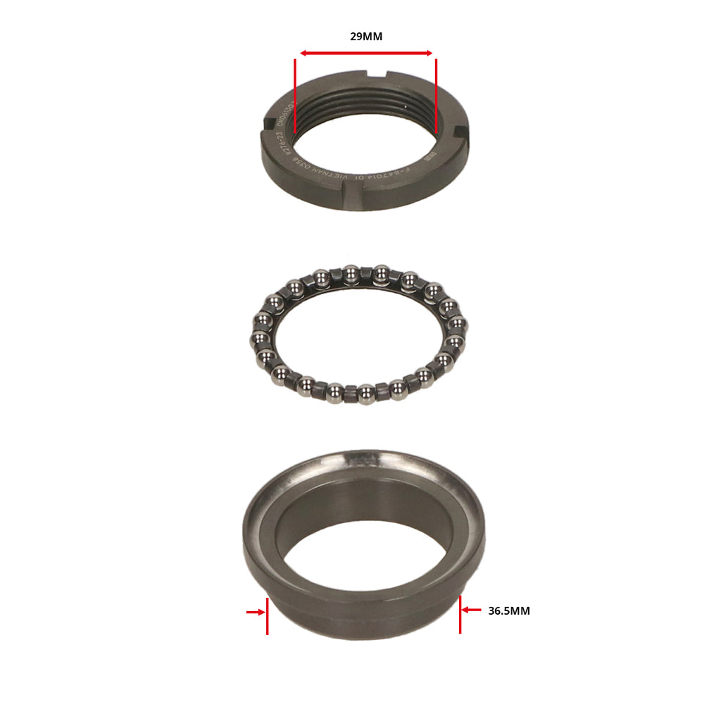 Balhoofdset/Balhoofdlagers Piaggio origineel boven beverly, gts alle mod., mp3, runner, zip sp, lx, primavera, sco piaggio, sportcity one, sprint, zip 4t