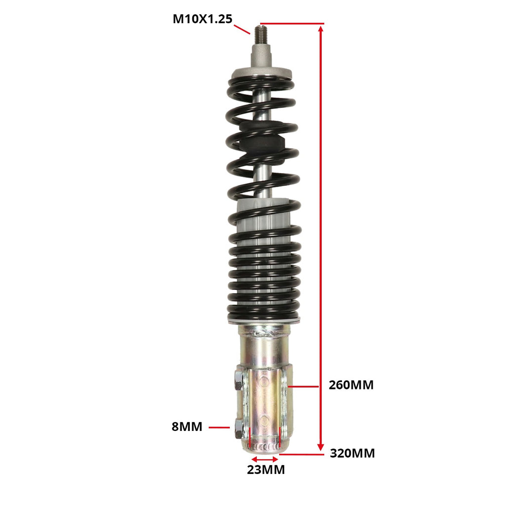 Schokbreker Piaggio origineel voorvork euro-4/5 voor zwart elettrica, primavera, sprint