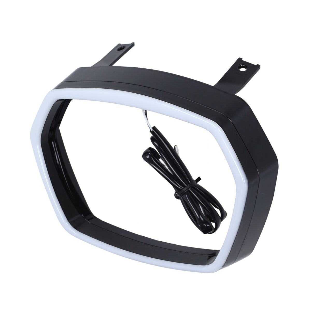 Koplamprand DMP led Evo-1 zwart glans vespa, sprint