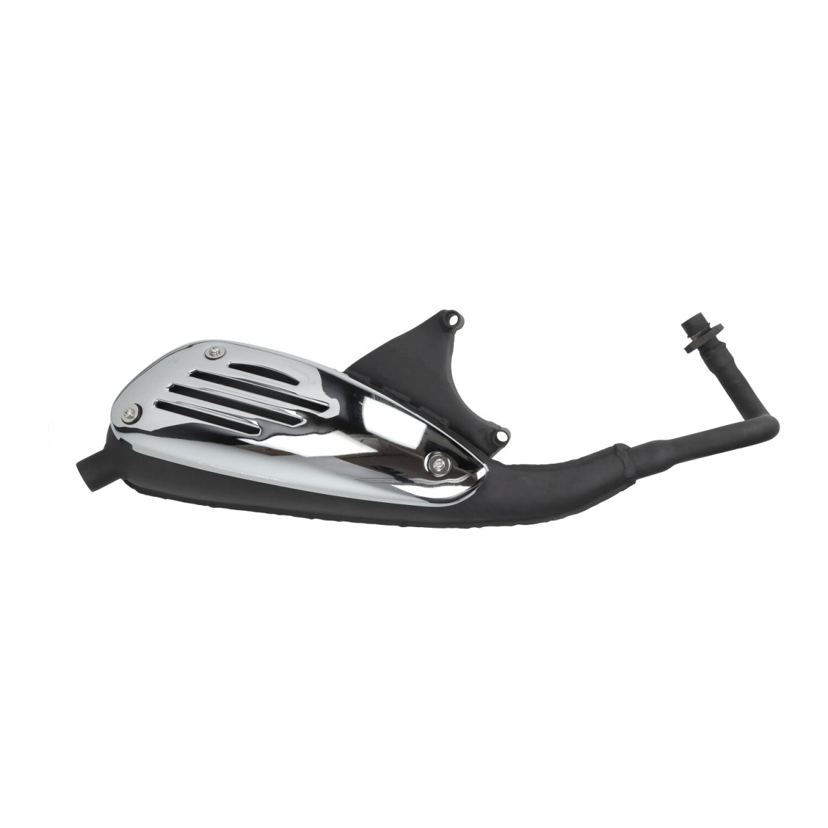 Uitlaat Origineel Model Zwart (Replica) — Vespa ET4/LX/LXV/S/Primavera/Sprint, Piaggio Liberty/Fly 4T-2V