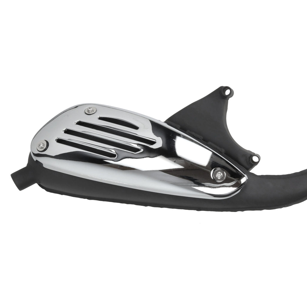 Uitlaat Origineel Model Zwart (Replica) — Vespa ET4/LX/LXV/S/Primavera/Sprint, Piaggio Liberty/Fly 4T-2V