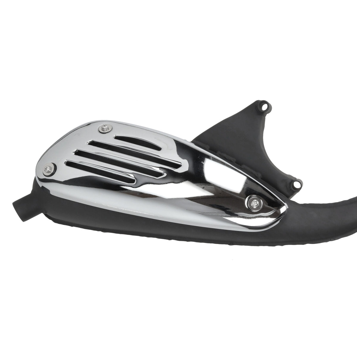 Uitlaat Origineel Model Zwart (Replica) — Vespa ET4/LX/LXV/S/Primavera/Sprint, Piaggio Liberty/Fly 4T-2V