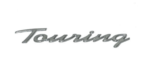 Embleem "Touring" Piaggio Origineel Chroom — Vespa LX 4T-4V Touring, Primavera Touring