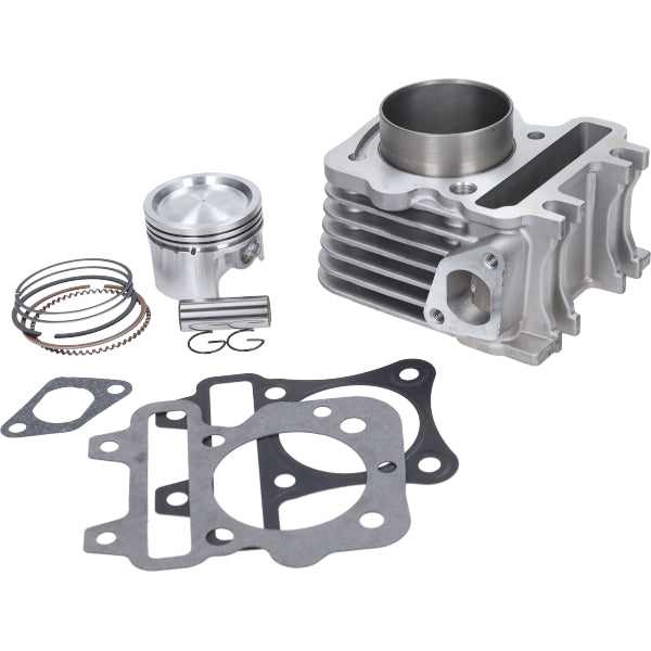 Cilinder + zuiger aluminium euro2/3/4/5 80cc 49mm sco piaggio 4T